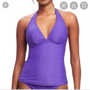 Purple tankini top